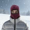 thumbnail image 4 of Unique Bargains 1 Pc Windproof Face Mask Hood Balaclava for Cycling Red Black, 4 of 6