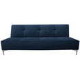 thumbnail image 2 of Sofa Cama Reclinable El Bazar Store Milo Azul Terciopelo Marino , Futon 3 posiciones, Sala, 2 of 5