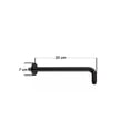 thumbnail image 4 of Brazo De Regadera Negro Mate 30cm Acero Inox 304 Chapeton, 4 of 4