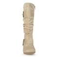 thumbnail image 6 of Journee Womens Jester-01 Wide Calf Hidden Wedge Riding Boots, 6 of 9