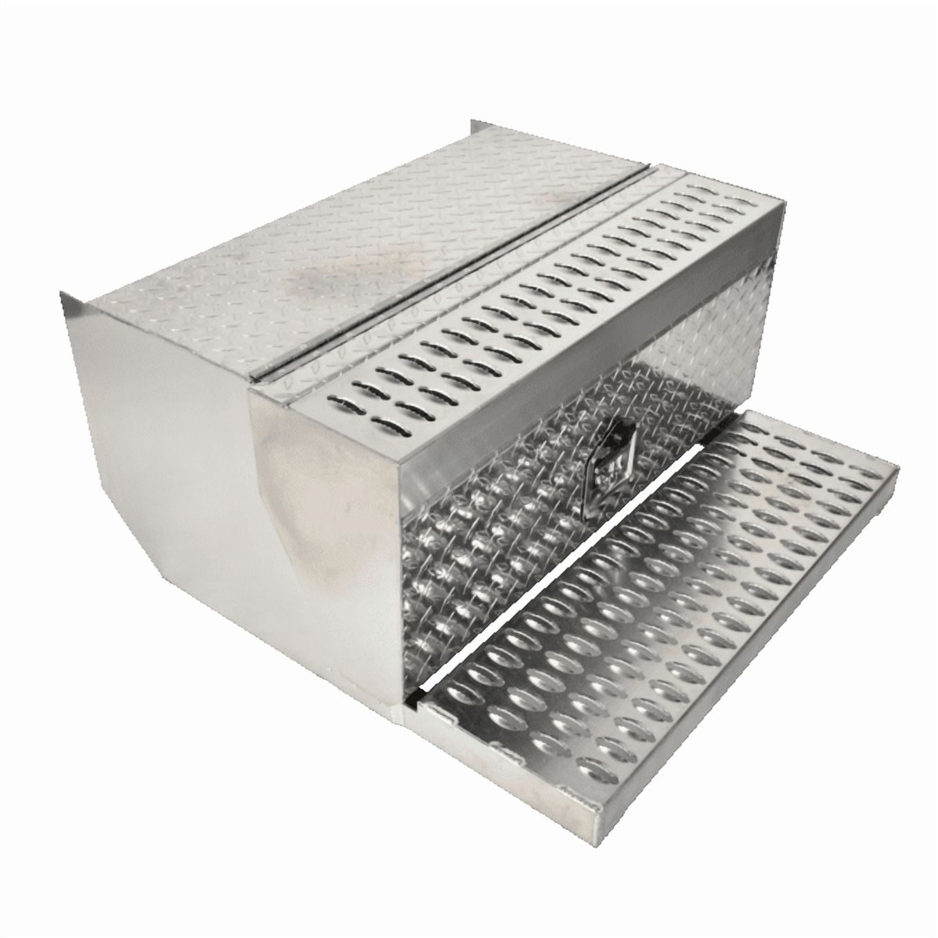 31'' x 30" x 15" Aluminum Diamond Plate Step Tool Box Battery Box