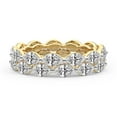thumbnail image 2 of Marquise Shape Lab Grown Diamond Kira Double Row Eternity Ring For Women | 6 Carat IGI Certified 14K Yellow Gold | FG-VS Quality Friendly Diamonds Eternity Ring Size 6, 2 of 5