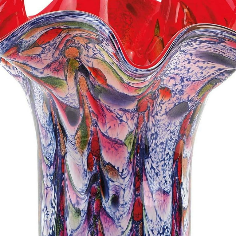17 Multicolor Glass Art Napkin Vase 17 Multicolor Glass Art Napkin Vase