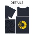 thumbnail image 3 of XCHQRTI Women Butterfly Daisy Tshirt Plus Size Shirts Casual Summer Tee, 3 of 7