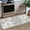 Beige Grey, variant on Modern Abstract Runner Rug , Machine Washable Blush Pink Sky for Girls Bedroom Ofiice Runner Non-Slip, Soft Hallway Rug Runner Thin Print Faux Wool Carpet for Entryway, Kitchen