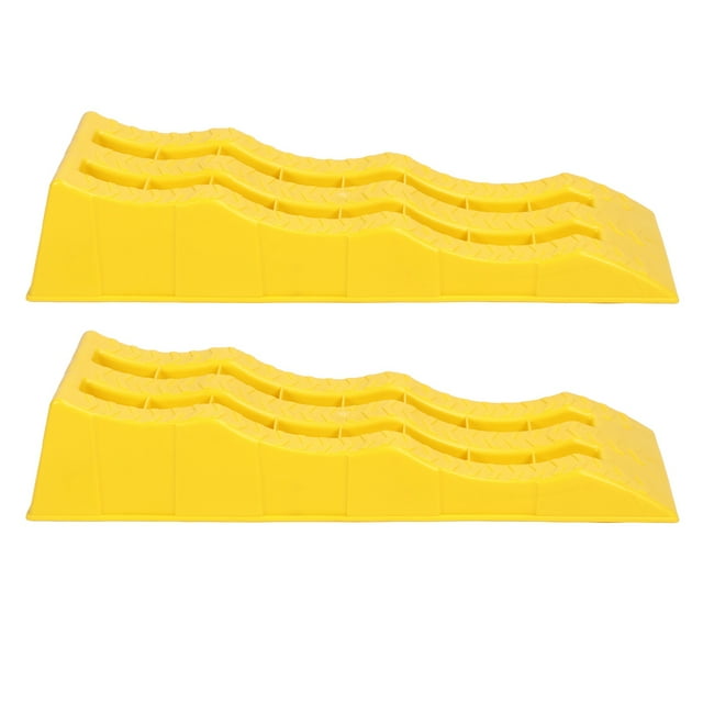 Trailer Leveler, 1 Pair Anti Slip Leveler 3 Stage Heavy Duty Molded Plastic for Caravan