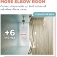 thumbnail image 4 of Zenna Home Double Curved Tension Shower Curtain Rod, No Drilling, Adjustable 50 to 72 Inches, Easy to Install Double Shower Rod, Rustproof, Gold, 4 of 5