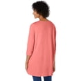 thumbnail image 2 of Woman Within Plus Size Smocked Henley Trapeze Tunic, 2 of 5