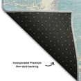 thumbnail image 3 of Addison Rugs Mayfield Washable Transitional Watercolors Teal Rectangle Rug, 8' x 10', 3 of 6