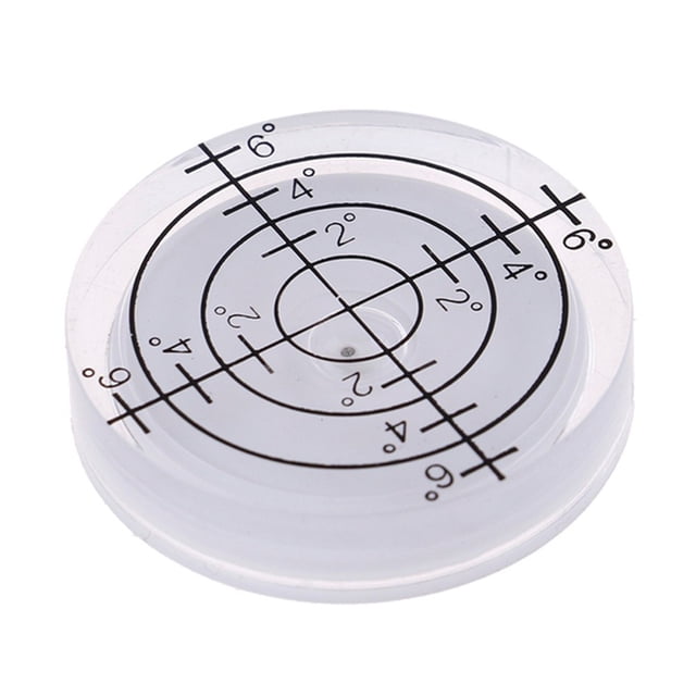 1Pc 32Mm Spirit Bubble Degree Mark Surface Level Round Circular Measuring Meter