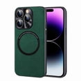 thumbnail image 2 of Allytech Magnetic Case for Apple iPhone 11 , Shockproof PU Leather Hybrid Slim Fit Rugged Lightweight Protective Phone Case, Green, 2 of 2