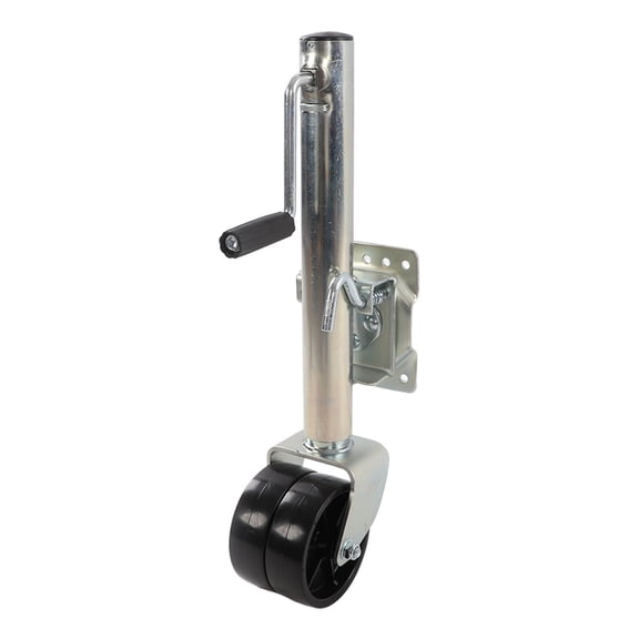 Yajisi Dual‑Wheel 1500lb Trailer Jack – Strengthened Design, 360° Rotating Casters, Marine & RV Ready, 10‑Year Durable Galvanized Steel