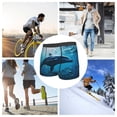 thumbnail image 4 of Fotbe Ocean Dolphin Fish School Calzoncillos Tipo Boxer con Bolsa de Soporte Total para Hombre, X-Temp Fresco, Transpirable y de Secado Rápido-Small, 4 of 5