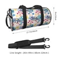 thumbnail image 2 of Balery Colorful Chameleons Bolsa de Gimnasio para Mujeres y Hombres, Bolsa de Viaje Impermeable, Bolsa de Fin de Semana con Compartimento para Zapatos y Bolsillo Húmedo, 2 of 6
