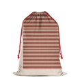 thumbnail image 2 of Christmas Bags Drawstring,Brown and Red Christmas Striped Pattern Large Xmas Christmas Gift Bags,Reusable for Xmas and New Year Party Favors and Supplies,27.6" X 19.7", 2 of 5