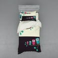 thumbnail image 2 of Ambesonne Cartoon Bedding Set 4 Pcs, Family of Owls, Queen, Multicolor, 2 of 3