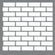 Americana Pochoir Mixte 12" X 12"-Mur de Briques – image 1 sur 2