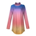 thumbnail image 5 of Texiao Tops for Women Trendy Long Sleeve Fall Blouses Printed Turtleneck Top Loose Winter Shirts Cozy Lightweight T Shirts, 5 of 5