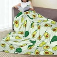 thumbnail image 6 of Fuzoiu Cartoon Fruit Print Ultra-Soft Micro Fleece Blanket,All Seasons Flannel Throw, Lightweight Blanket for Bed, Sofa, Couch, Movie Night, Camping, and Travel-50"x40", 6 of 7