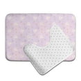 thumbnail image 6 of Yiaed Shells Pearl Print Bathroom Mat Set 2 Pieces Mat Anti-Skid Pad Ultra Soft and Absorbent Bathroom Bath Mat Contour Bath Rugs for Toilet Base, 6 of 6