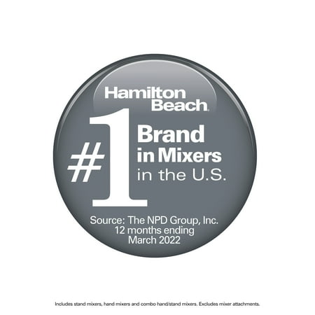 Hamilton Beach - 6-Speed Classic Hand/Stand Mixer - Silver