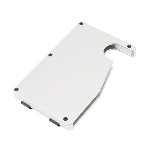 Tarjetero de aluminio Aleación minimalista Auto expulsado Anti