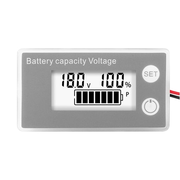 VoltGauge Voltmetre VoltTester PanelMonitor LCD Digital Voltmeter DC8-100V Two Wire Voltage Meter