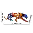 thumbnail image 2 of Leopard Statue, Desktop Animal Decoration Resin, Leopard Sculpture Ornament Leopard Statues for Desktops for Animal Lovers, 2 of 9