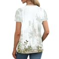 thumbnail image 7 of Tops for Women Trendy Viikei Womens Blouses and Tops Dressy,Womens Floral Tops for $5 Tops,Women's New Short-sleeved V-neck Pullover Casual Printed Fashion Top Multicolor XXL, 7 of 7