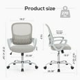 Yangming Desk Chair with Ergonomic Lumbar Support for Home, Office