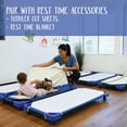 thumbnail image 4 of Stackable Kiddie Cot, Toddler Size, Ready-to-Assemble, 6-Pack - Blue, 4 of 6