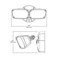 thumbnail image 4 of Cooper Lighting 5175476 Projecteur à LED à 2 Têtes&44; Bronze, 4 of 4