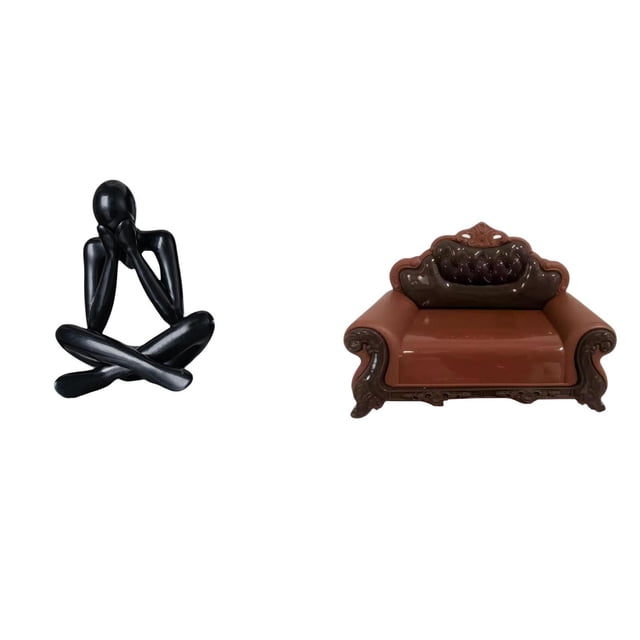 Escultura Abstracta Moderna Para Sofá O Silla, Figura Decorativa Coleccionable, Adorno De Muebles En Miniatura Para Sala De Estar, Estantería, Decoración Del Hogar