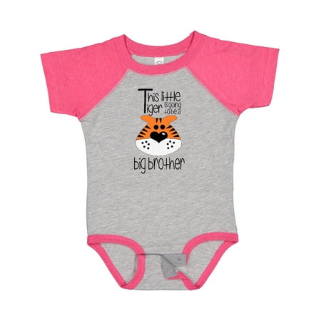 

Inktastic This Little Tiger is Going to Be a Big Brother Gift Baby Boy Bodysuit