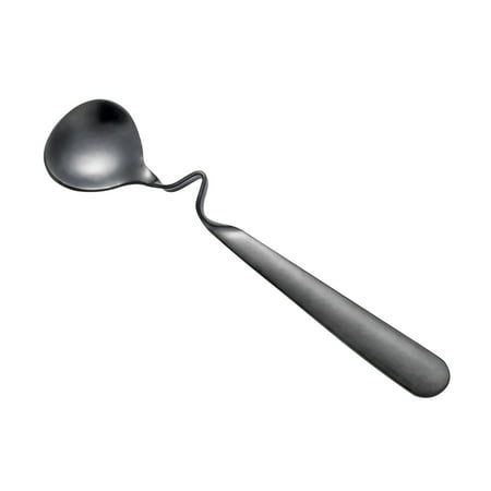 

HOVTOIL Spoon Stainless Steel Coffee Stirring Spoon Round Shape Tea Milk Dessert Hanging Scoop