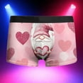 thumbnail image 2 of Gunia Mens Valentine's Day Boxer Briefs Love Heart Print Funny Novelty Cool Breathable Shorts Comfortable Breathable for Anniversary Valentines S-Xxxxxl Men's Underwear, 2 of 3