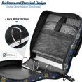 thumbnail image 4 of FORMRS Zipper Binder with Shoulder Strap 2-inch Ring 500 Sheet Capacity File Bag, Navy Blue Cartoon Robot Pattern, 4 of 5