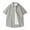 Gray, variant on Men's Short Sleeve Shirt, Casual Stretch Nylon Blend Button Down with Pocket, Lightweight Everyday Wear