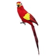 thumbnail image 5 of 1 pieza de estatua de pájaro loro realista natural multicolor, adorno decorativo Los 45cm, 5 of 5