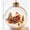 Clear Winter Bauble - Santa Sleigh & Gifts, variant on romoty Christmas Tree Ball Ornament, 3.15x3.15 Inch Clear Bauble with European Snow Town & Phone Booth for Tree Mantel Decor