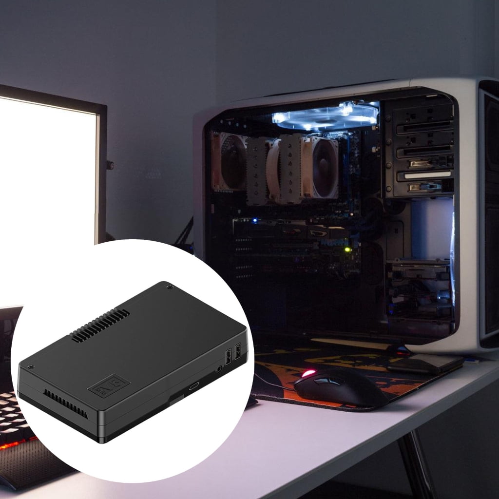 Aluminum PC Case Thermal Management Protective Case Replacement for Argon ONE V5