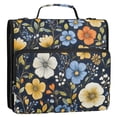 thumbnail image 5 of FORMRS Zipper Binder with Shoulder Strap 2-inch Ring 500 Sheet Capacity File Bag, Navy Floral Pattern, 5 of 5