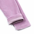 thumbnail image 5 of Girls Velour Sweatsuit Set 2PCS Velvet Sweatshirt + Sweatpants Winter Fleece Pullover Jogger Outfits New Matching Sets Girls Clothing Going out Purple 1-2 Years, 5 of 9