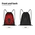 thumbnail image 2 of Yiaed Spider on the Web Print Drawstring Bags Drawstring Backpack Bulk String Back Pack Gym Sport Bag-Small, 2 of 5