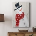 thumbnail image 5 of Festive Snowman I Premium Gallery Wrapped Canvas - Ready to Hang, 5 of 9