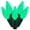 Green, variant on Vickerman 100 Yellow C6 LED Single Mold Light on Green Wire, 34' Christmas Light Strand