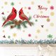 thumbnail image 1 of Adhesivos de pared navideños con forma de piña con forma de cardenales rojos, 30 x 60 cm, 1 of 4