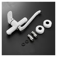 thumbnail image 5 of Mop Pool Faucet White Kitchen Tap Brass Sink Faucet Wall Mounted Kitchen Faucet Single Handle Washing Basin Hot & Cold Mixer Tap ,Effortless Installation, 5 of 6