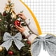 thumbnail image 5 of Xihbxyly Lazo Navideño con Diseño de Purpurina Plateada, Artesanía Exquisita, Decoración Navideña Versátil, Accesorio para Árbol de Navidad, Envoltura de Regalos, Proyecto de Bricolaje, Tamaño 14 X 1, 5 of 6
