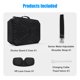 thumbnail image 5 of Caja de gafas VR Bolsa de almacenamiento con cremallera Caja protectora de gafas VR portátil Reemplazo para Oculus Quest 1/2 Inevent EL001695-00, 5 of 7